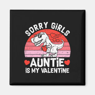 Kinder Sorry Girls Tante ist mein Valentine Kleink Magnet