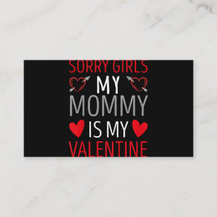 Kinder Sorry Mädchen meine Mama ist meine Valentin Begleitkarte