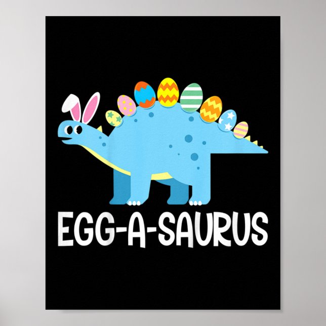 Kinder Spaß Eggasaurus Dinosaur Ostereier Jagen Ki Poster (Vorne)