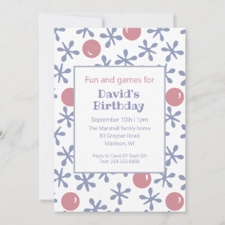 Kinder Spaß Jack Spiel Geburtstag Einladung