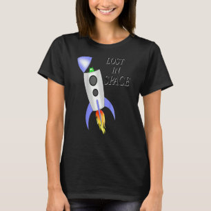 Kinder spielen im Weltraum mit Alien T-Shirt