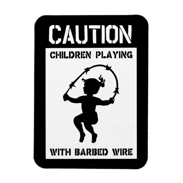 Kinder spielen magnet (Vertikal)
