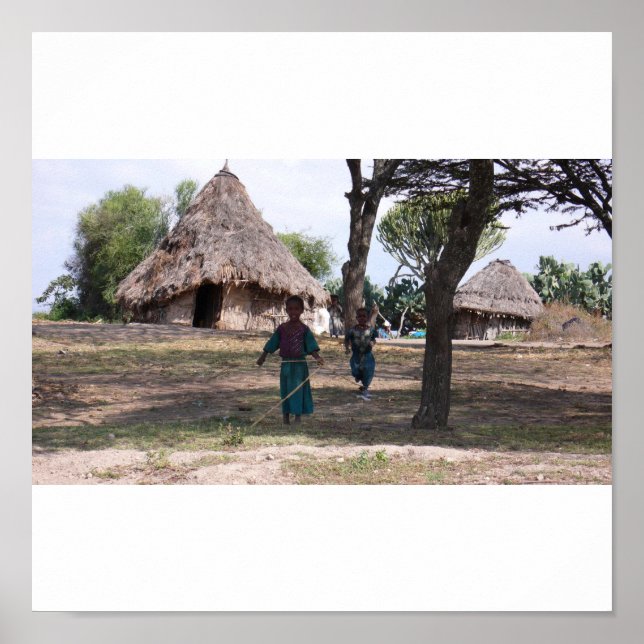 Kinder spielen poster (Vorne)