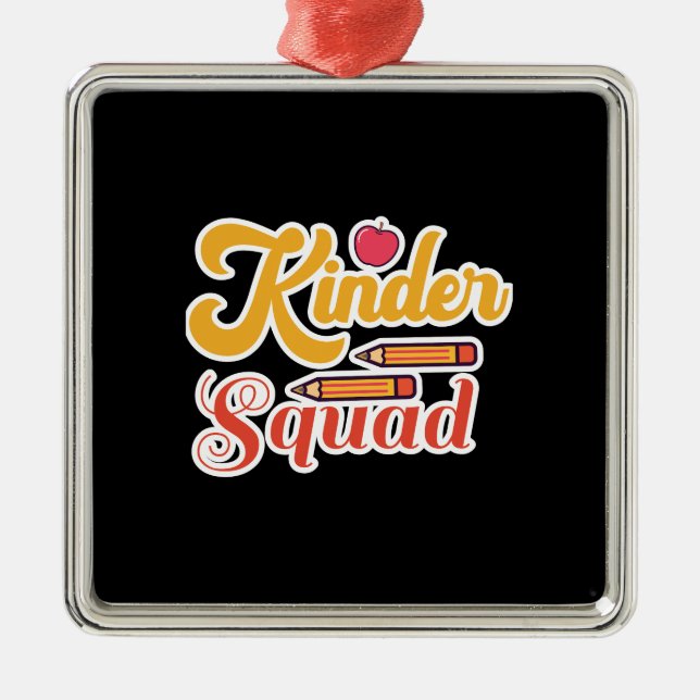 Kinder Squad Ornament Aus Metall (Vorne)