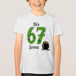 Kinder St.Patrick’s Day Sechs Sieben Tri-Blend Shirt
