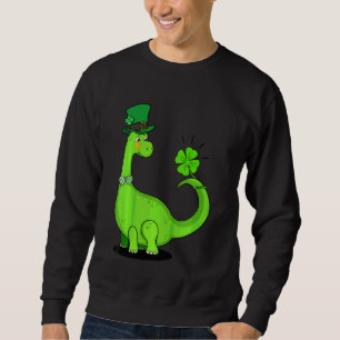 Kinder St Patrick's Day Trex Dinosaur Irish Boys K Sweatshirt