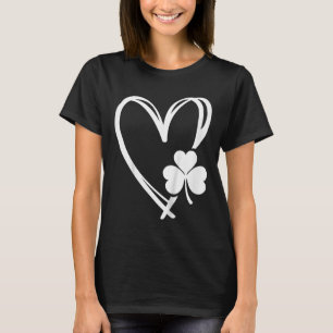 Kinder St. Patricks Tag Niedliches Herz Liebe Sham T-Shirt