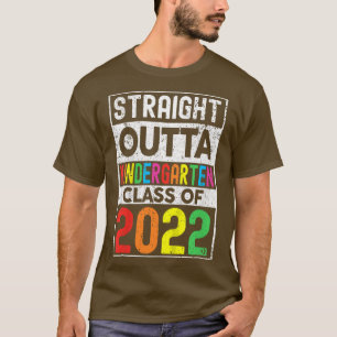 Kinder Straight Outta Kindergarten Klasse 2022 Gra T-Shirt