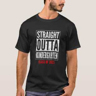 Kinder Straight Outta Kindergarten Klasse 2023 Coo T-Shirt