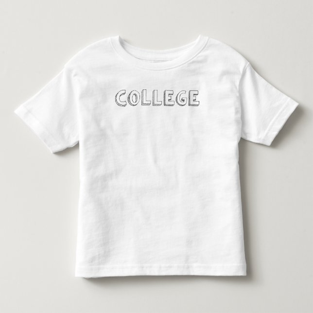 Kinder Studentenhumor T - Shirt - Handschrift (Vorderseite)