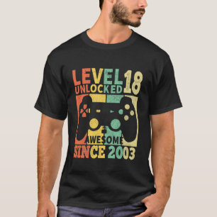Kinder Stufe 18 Entsperrte Jungen 18. Geburtstag 1 T-Shirt