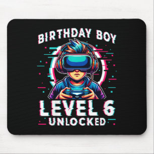 Kinder Stufe 6 ungeschlossen 6 Jahre alter Geburts Mousepad