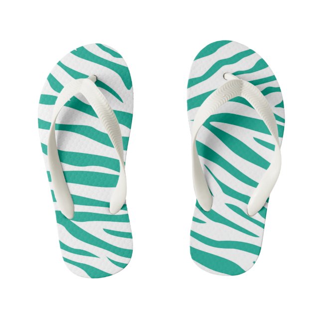 Kinder süße Zebrastreifen Flip Flops (Fußbett)