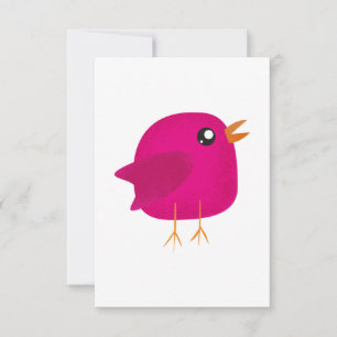Kinder süßer Vögel RSVP Karte
