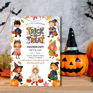 Kinder Süßigkeiten oder Saures Halloween-Party Gru Einladung