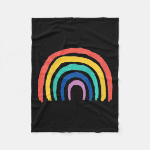 Kinder Sweet Children Rainbow Design bemalt Girl G Fleecedecke