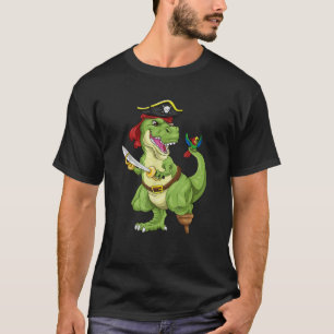Kinder T Rex dinosaurier Piraten Kostüm Party Bday T-Shirt