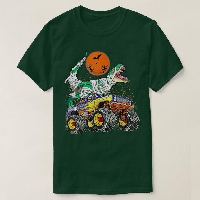 Kinder T rex Riding Monster Truck Dinosaur Trex Ha T-Shirt (Design vorne)