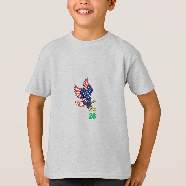 Kinder-T-Shirt  asch  TOP  FLIGHT  26 (Vorderseite)