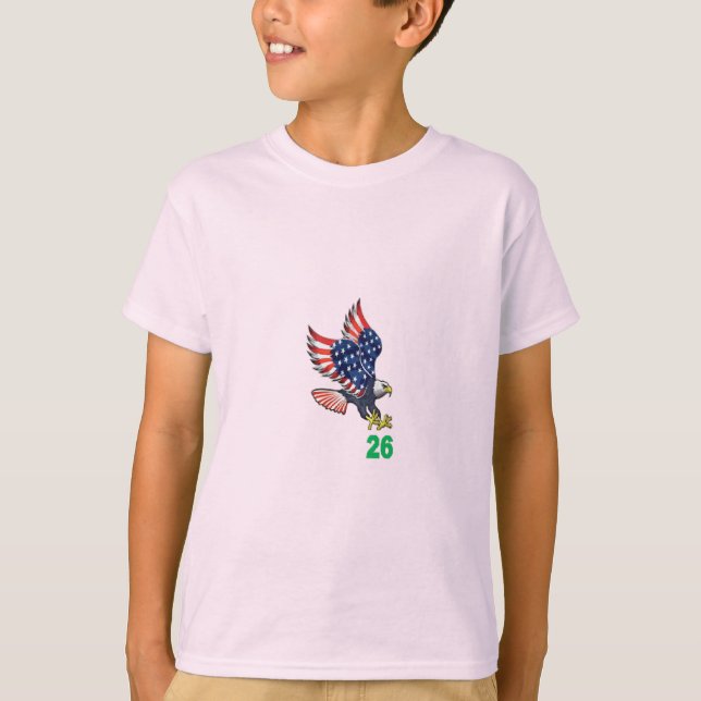 Kinder-T-Shirt  blassrosa TOP FLIGHT  26 (Vorderseite)