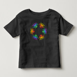 Kinder T-Shirt - Farbverlauf Oktopus (lebendig)