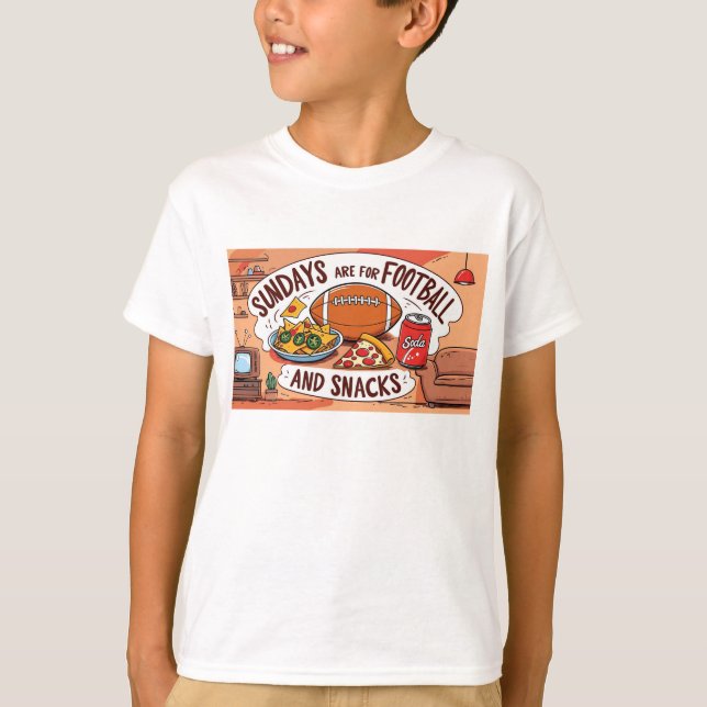 Kinder T - Shirt Football (Vorderseite)