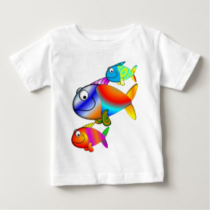 Kinder T - Shirt "I LIEBE FISH"