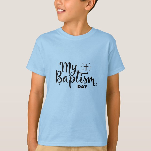 Kinder T - Shirt Taufe (Vorderseite)