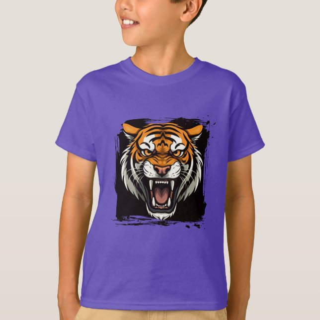 Kinder T - Shirt Tiger (Vorderseite)