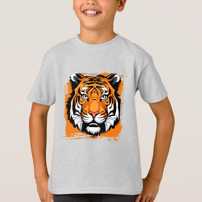 Kinder T - Shirt Tiger (Vorderseite)