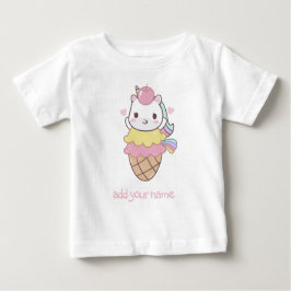 KINDER T - SHIRT: UNICORN + ICE-CREAM CONE BABY T-SHIRT