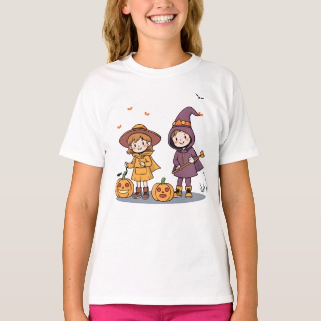 Kinder-T-Shirt zu Halloween-Saison T-Shirt (Vorderseite)