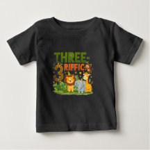 Kinder T-Shirt zum 3. Geburtstag Dschungel-Safari