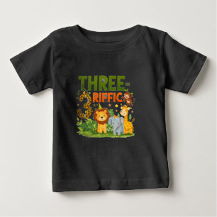 Kinder T-Shirt zum 3. Geburtstag Dschungel-Safari