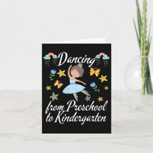Kinder tanzen in Kindergarten Ballerina Preschool  Karte