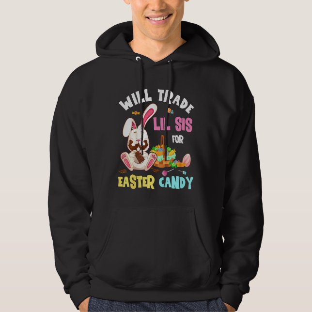 Kinder tauschen die Schwester des Osterhasen Hoodie (Vorderseite)