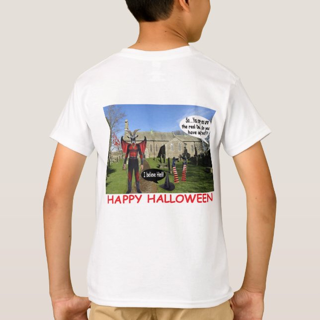 Kinder Tee. Happy Halloween T-Shirt (Rückseite)