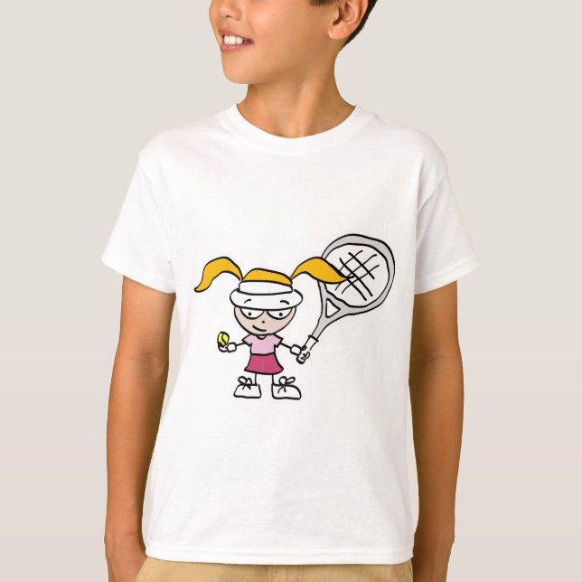 Kinder Tennis T-Shirt (Vorderseite)
