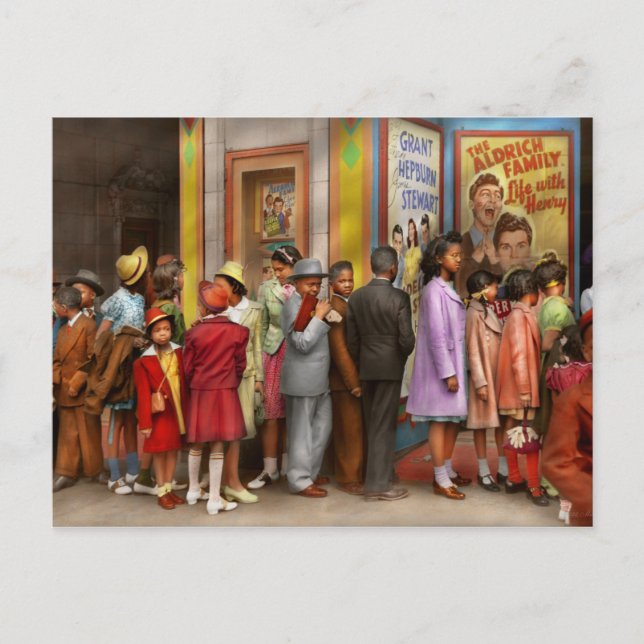 Kinder - The Sunday Matinee 1941 Postkarte (Vorderseite)