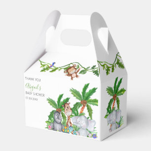 Kinder-Tier-Safari-Baby-Party Vielen Dank Geschenkschachtel