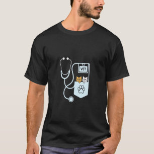 Kinder Tierarzt Kostüm Design Jungen Mädchen Kinde T-Shirt