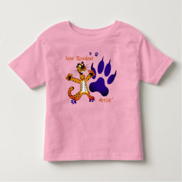 Kinder Tiger Tracks Künstlerisch Kleinkind T-shirt