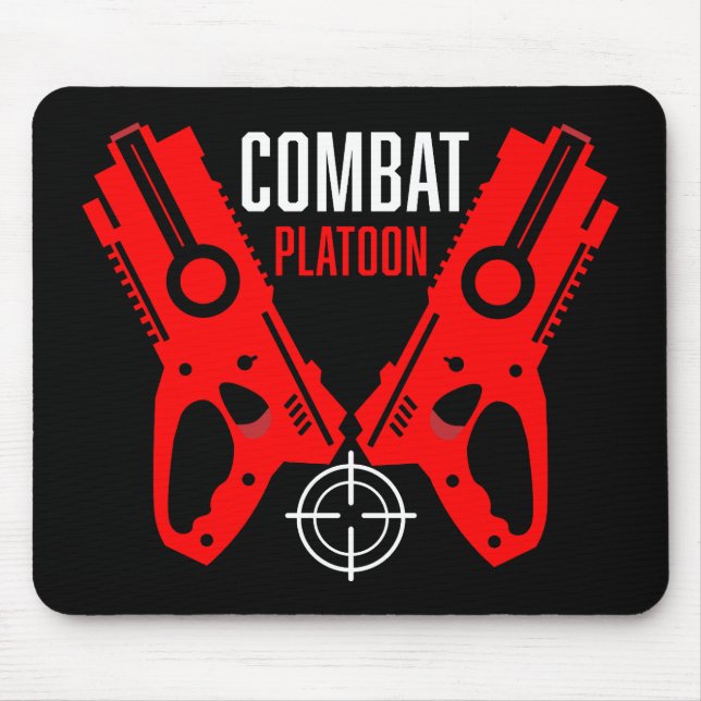 Kinder Toy Gun Battle Weihnachten Mousepad (Vorne)