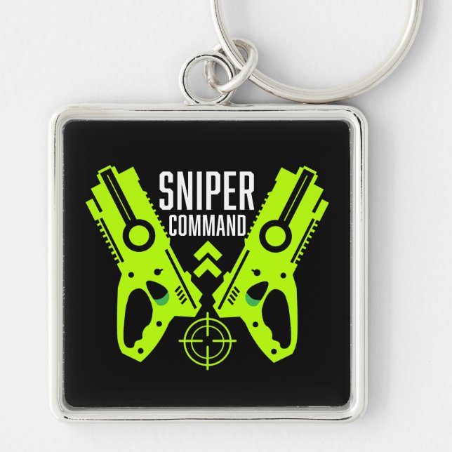 Kinder Toy Gun Battle Weihnachten Schlüsselanhänger (Vorne)