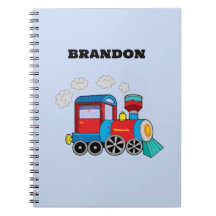 Kinder Train Boys Blue Individuelle Name