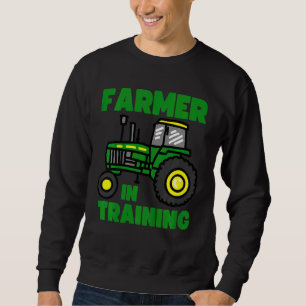 Kinder trainieren Bauer von Traktoren in der Ausbi Sweatshirt