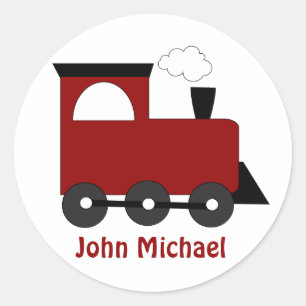 Kinder trainieren Geburtstagsaufkleber Runder Aufkleber