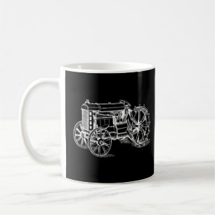 Kinder Traktor Klassischer Traktor Garten Mens Vin Kaffeetasse