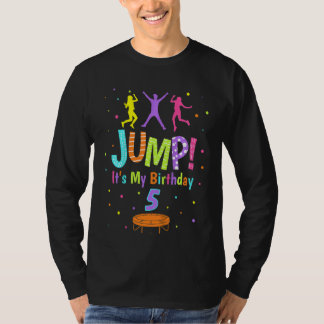 Kinder Trampolin Geburtstag 5 Jahre alt Mädchen Bo T-Shirt