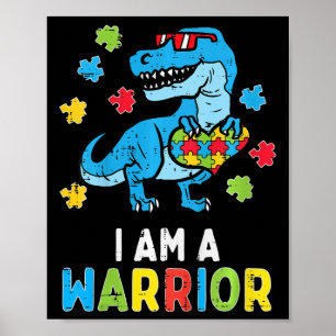 Kinder Trex Dino Ich bin ein Krieger Kindermädchen Poster